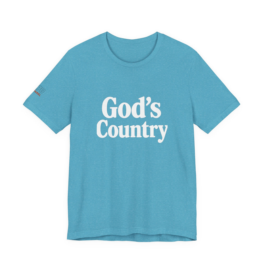 God's Country Tee, Casual Wear, Outdoor Activities, Faith-Based Apparel, Gift for Believers, Summer Wardrobe