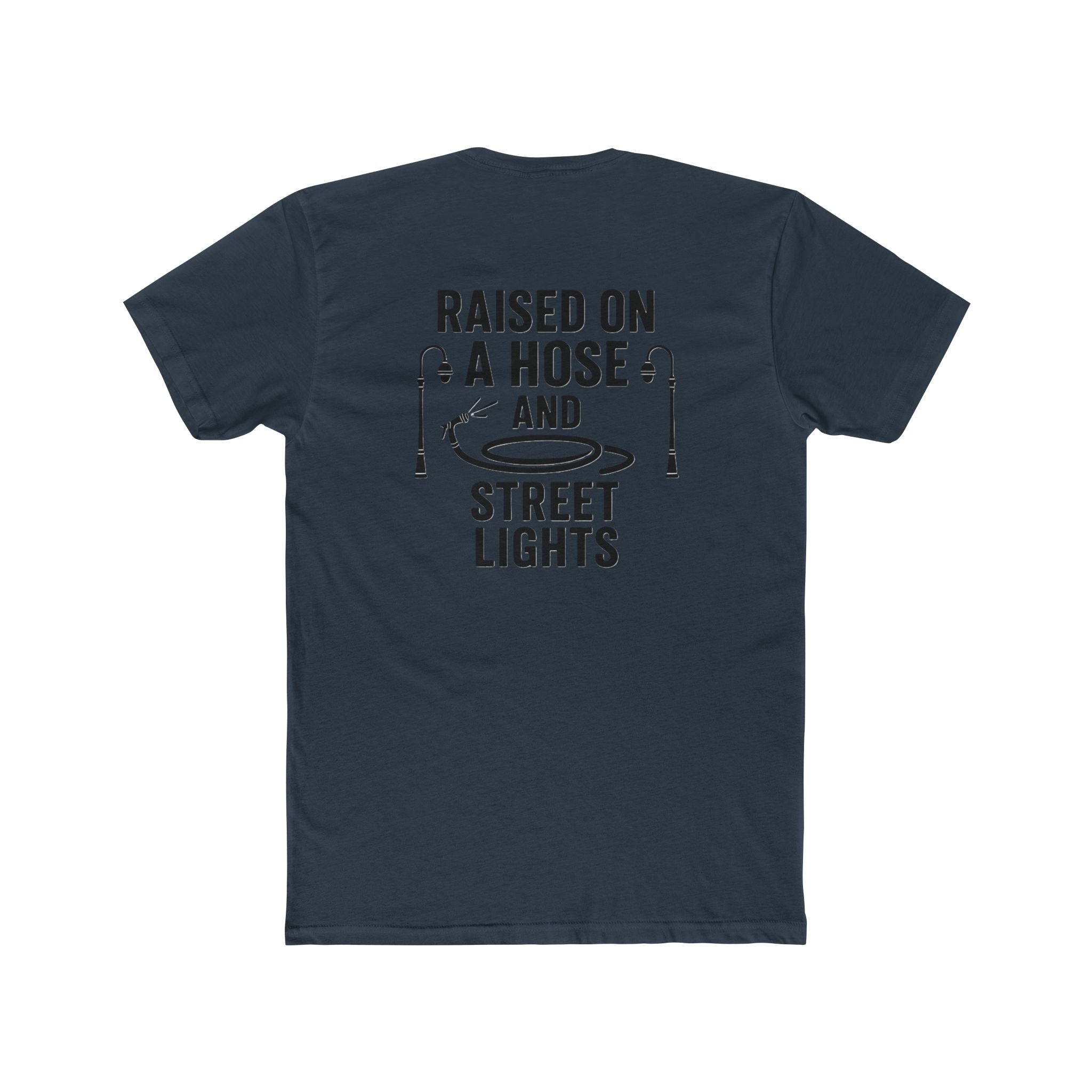 'Gen X Raised on a Hose and Street Lights' Unisex Cotton Crew Tee, Summer T-Shirt, Outdoor Apparel, Gift for Dad, Casual Wear