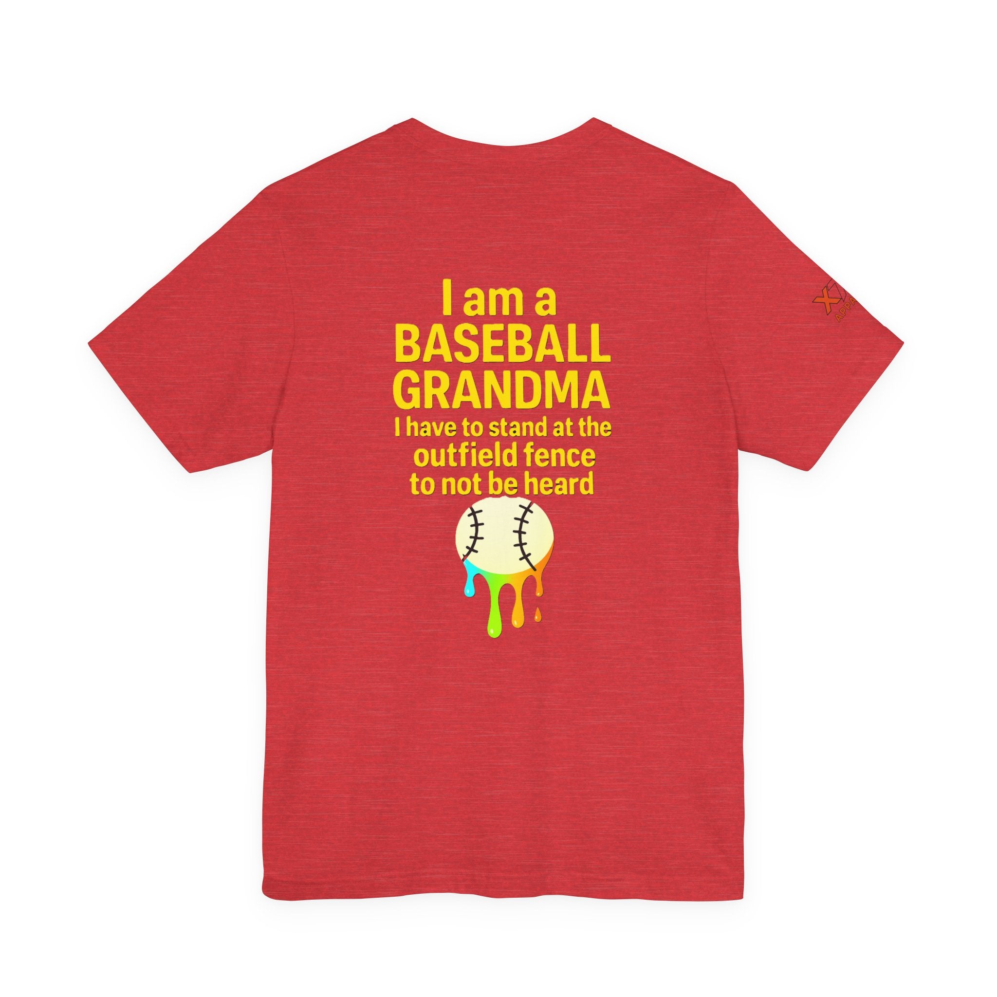 Baseball Grandma Not Heard DrippyTee, Funny Baseball Shirt, Gift for Grandma, Soft Cotton Top, Summer Baseball Outfit