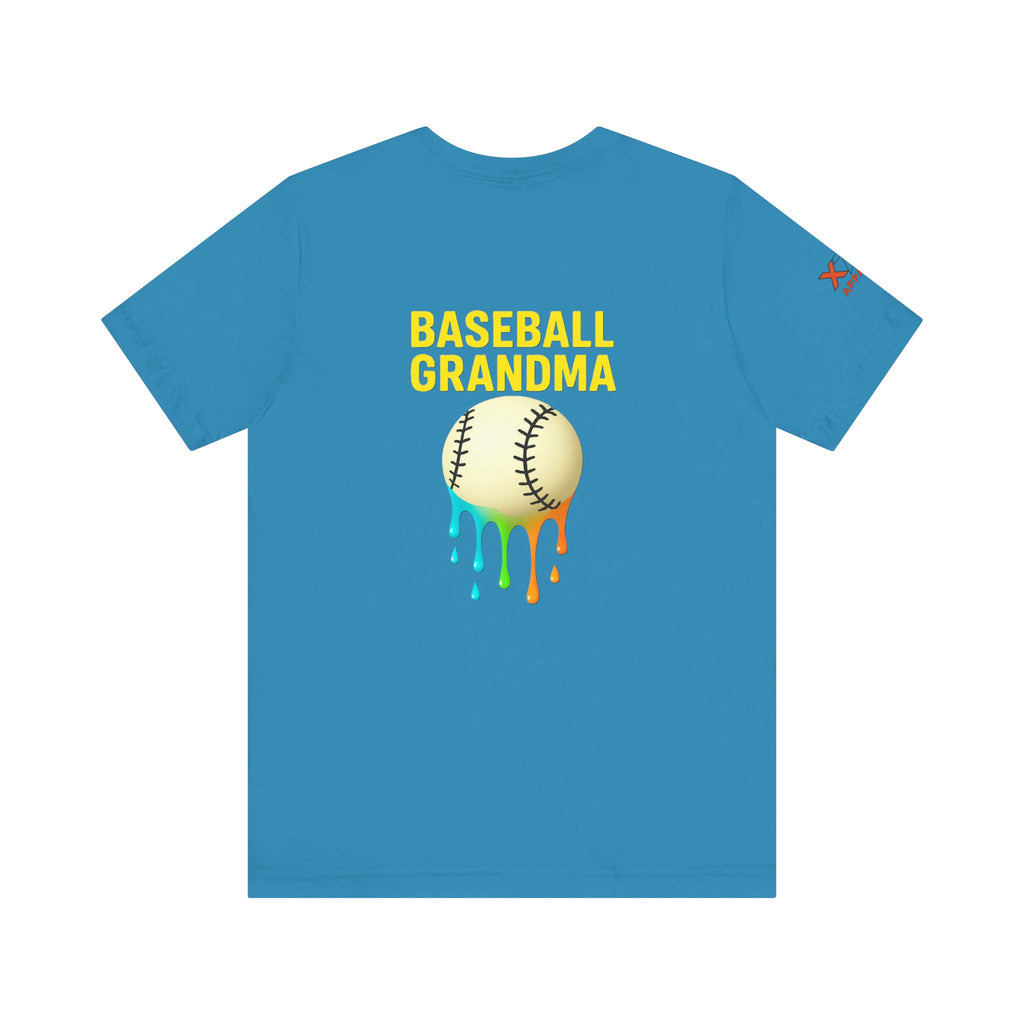 Baseball Grandma Drippy Unisex Tee, Perfect Gift for Baseball Lovers, Sporty T-Shirt for Moms, Fun Summer Wear, Birthday Gift Idea