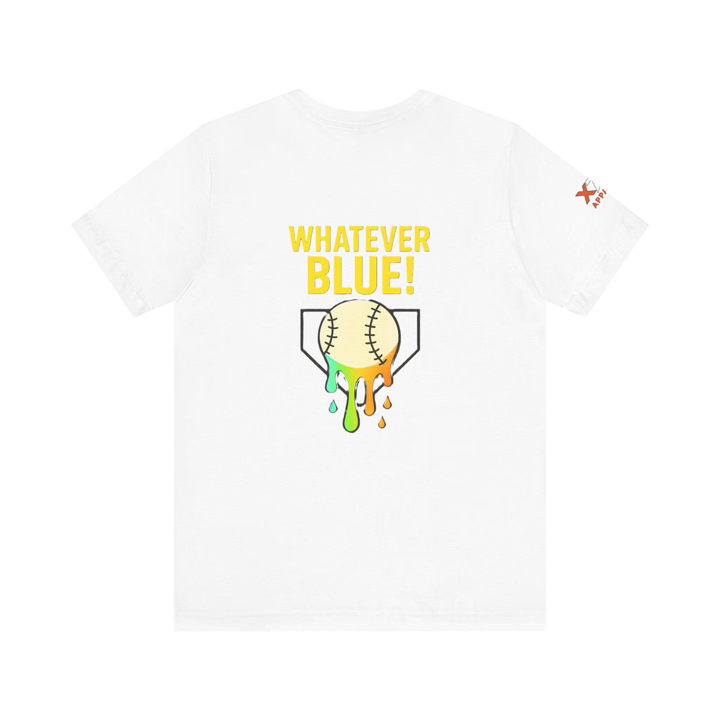 Whatever Blue Drippy Cool Sports Graphic Tee for Casual Wear, Perfect for Gamers and Event Attendees, Ideal Gift for Birthdays, Casual Outings