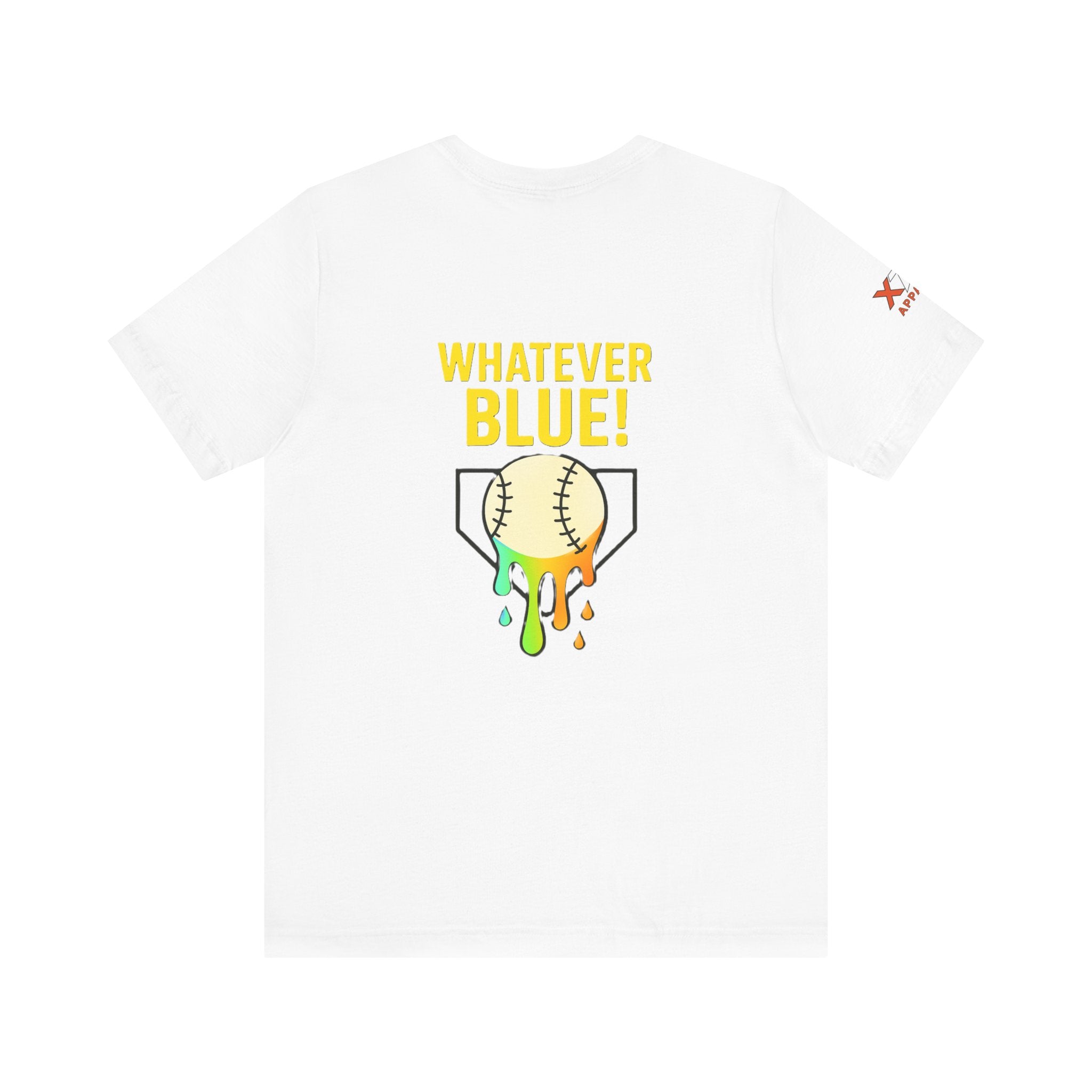 Whatever Blue Drippy Cool Sports Graphic Tee for Casual Wear, Perfect for Gamers and Event Attendees, Ideal Gift for Birthdays, Casual Outings