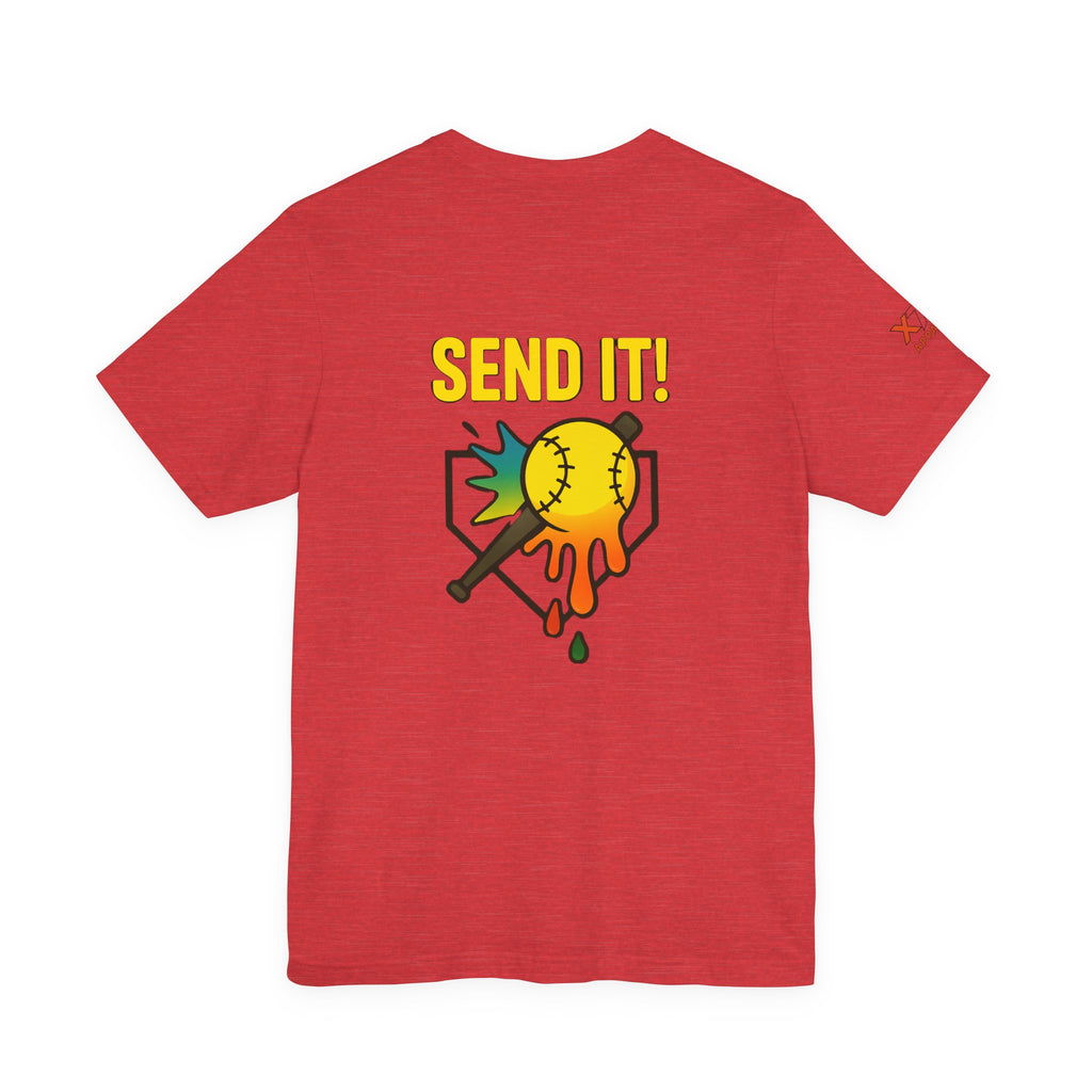Send It Drippy Unisex Tee, Fun Sports Shirt, Gift for Athletes, Playful Casual Wear, Summer Essential