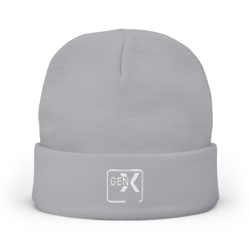 'Gen X 2' Cozy Embroidered Knit Beanie for Fashion Lovers, Winter Accessories, Gift for Her, Streetwear, Warm Headwear