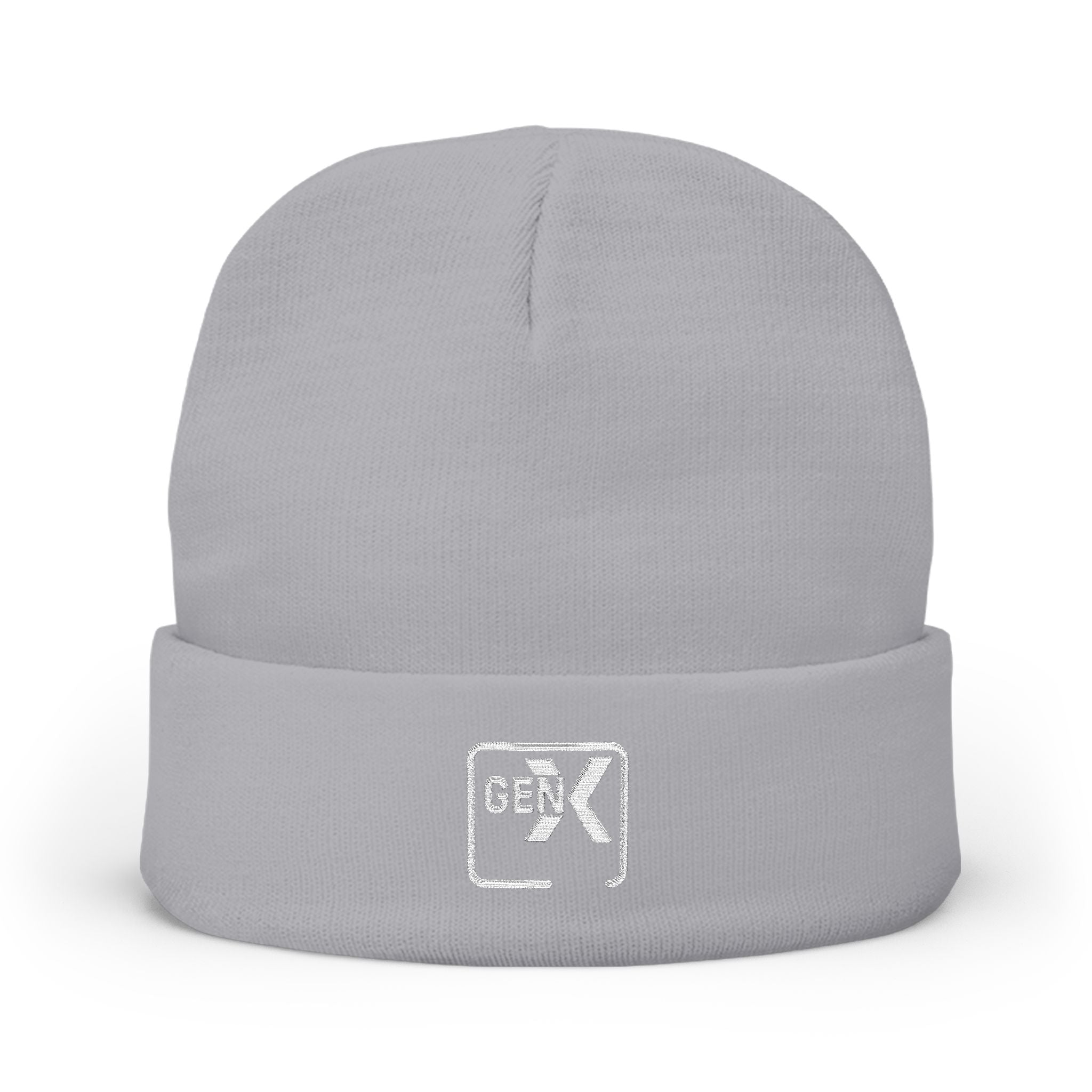 'Gen X 2' Cozy Embroidered Knit Beanie for Fashion Lovers, Winter Accessories, Gift for Her, Streetwear, Warm Headwear