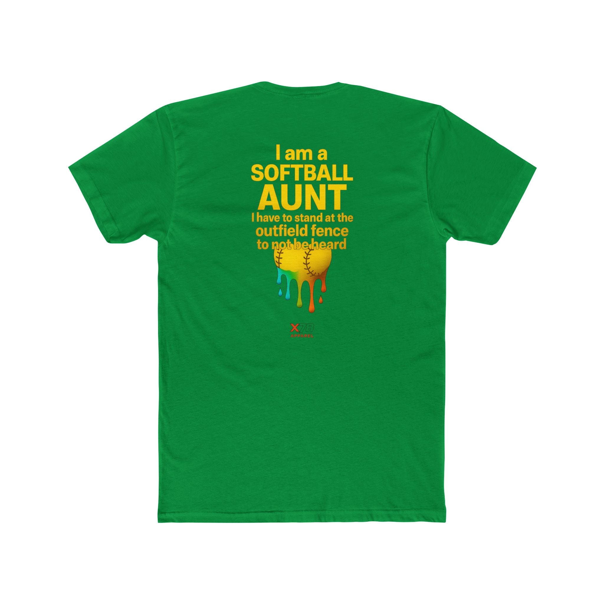 'Aunt not Heard' Crew Tee, Unisex Cotton Tee, Sports Fan Shirt, Gift for Aunts, Softball Outfit, Summer Casual Wear