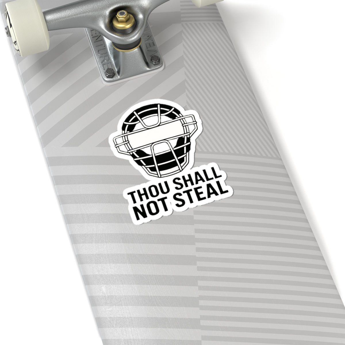 Thou Shall Not Steel  Sticker