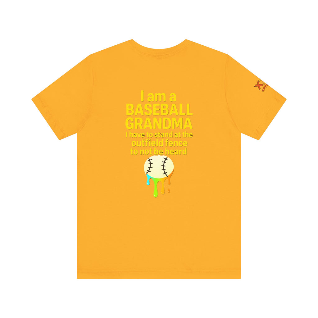 Baseball Grandma Not Heard DrippyTee, Funny Baseball Shirt, Gift for Grandma, Soft Cotton Top, Summer Baseball Outfit