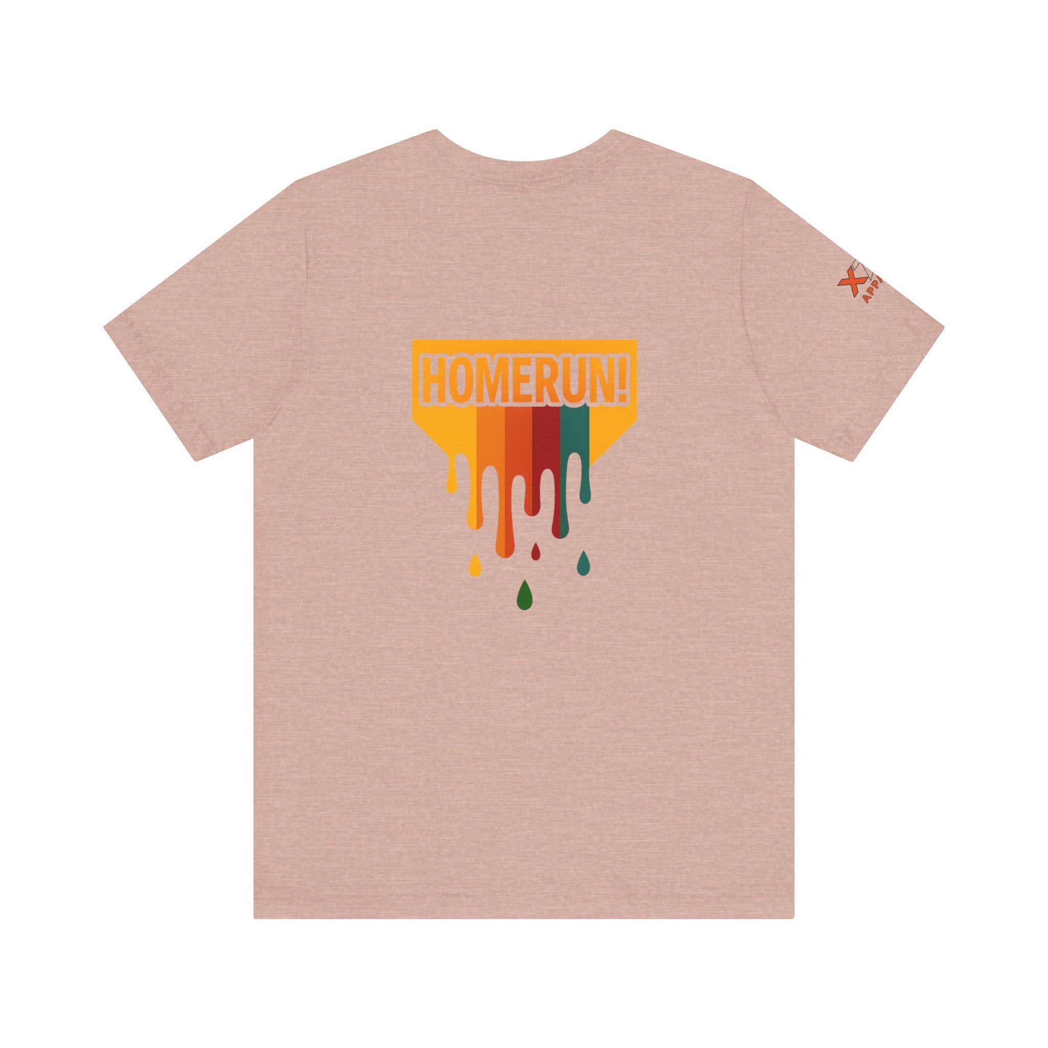 HOMERUN Drippy Colorful Unisex Jersey Tee with  Design - Perfect for Sports Days, Casual Outings, Gifts & Summer Fun