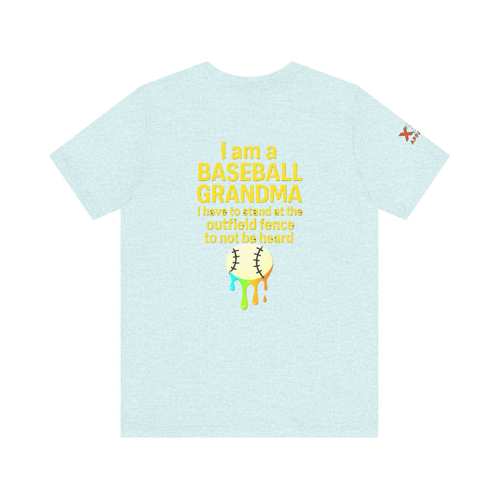 Baseball Grandma Not Heard DrippyTee, Funny Baseball Shirt, Gift for Grandma, Soft Cotton Top, Summer Baseball Outfit