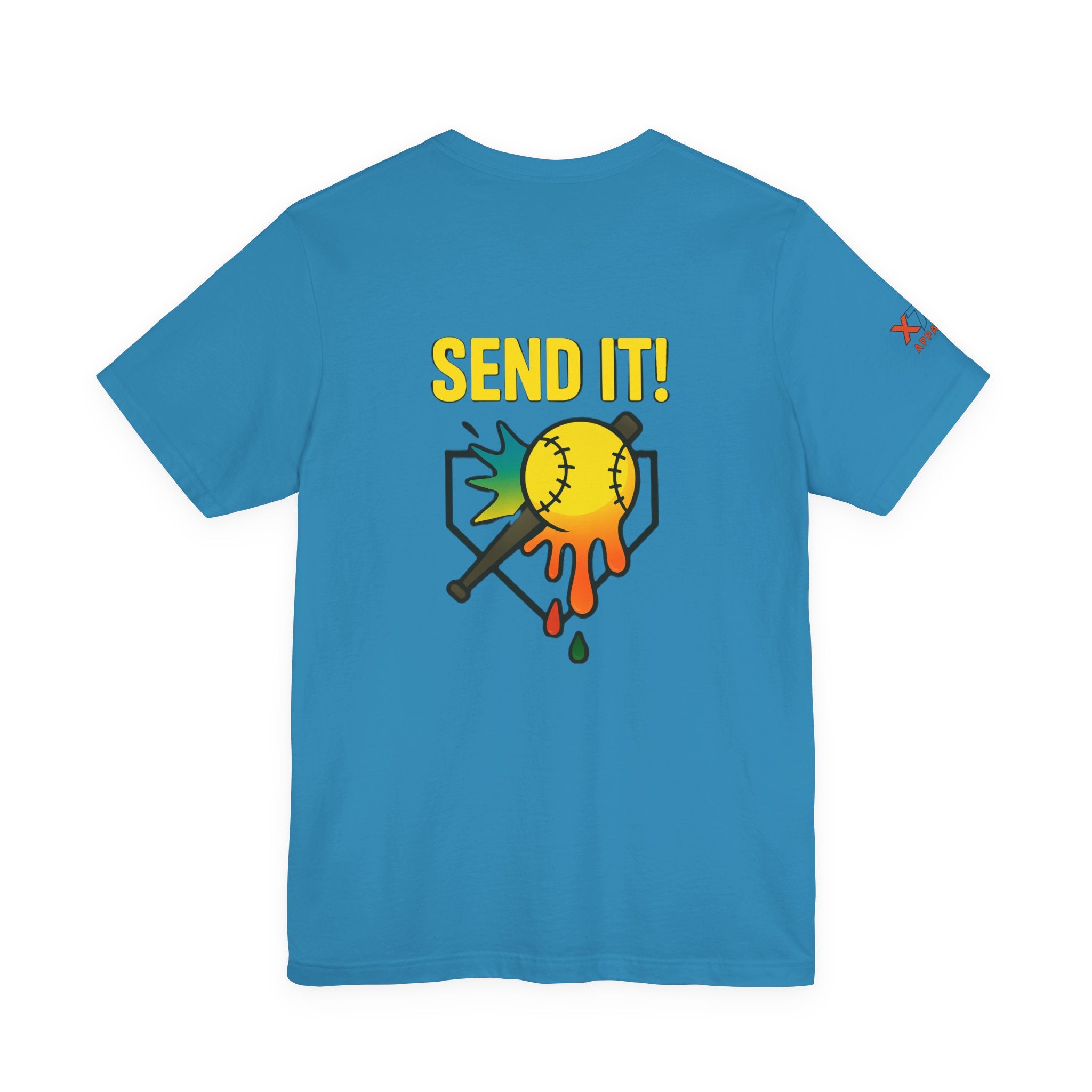 Send It Drippy Unisex Tee, Fun Sports Shirt, Gift for Athletes, Playful Casual Wear, Summer Essential