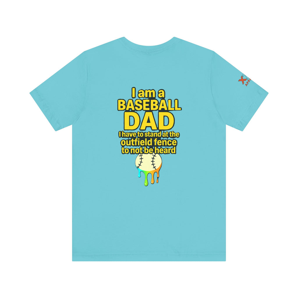Baseball Dad Not Heard Drippy T-Shirt, Unisex Jersey Tee, Father's Day Gift, Sports Apparel, Outdoor Fun, Parenting Humor Shirt