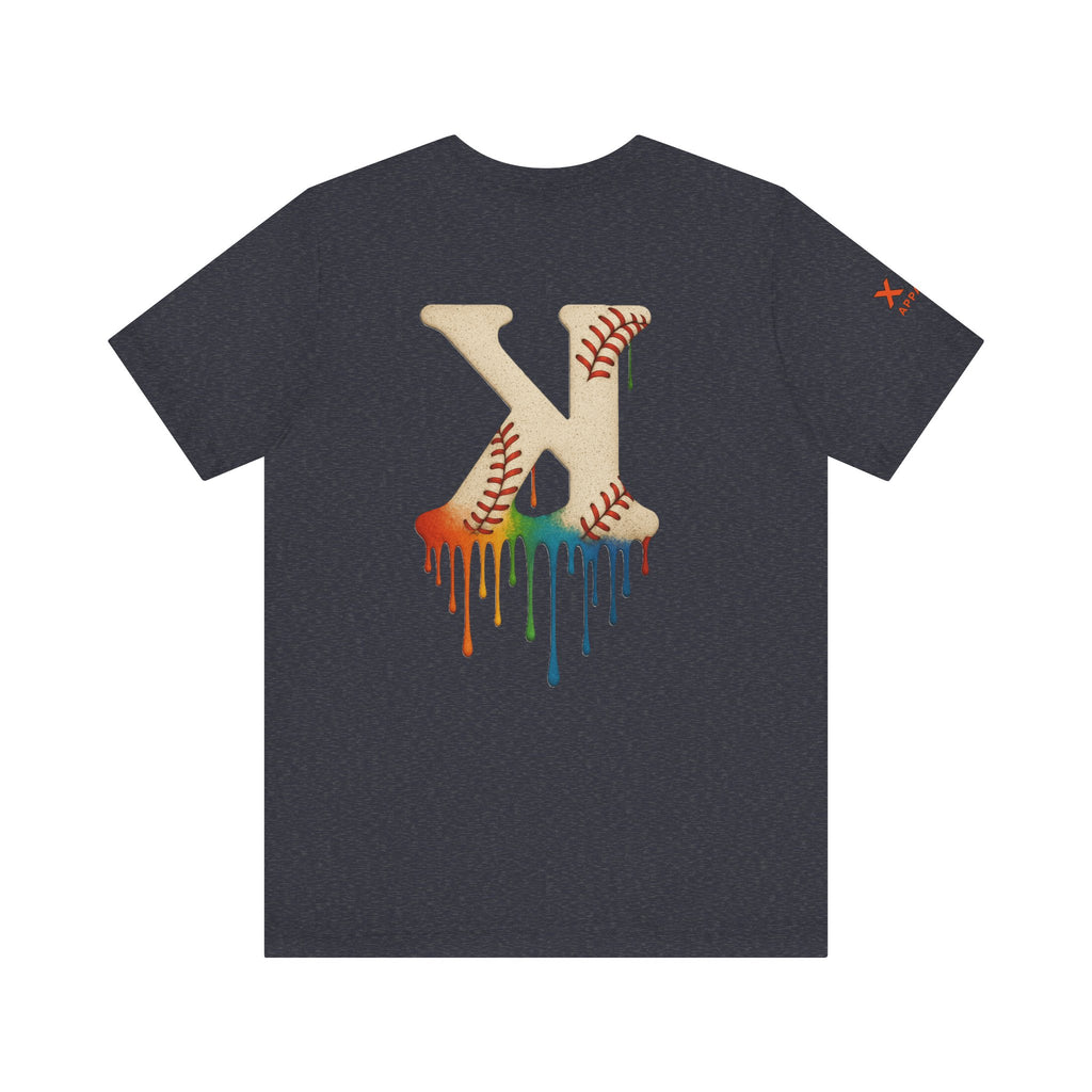Baseball Drippy K Tee, Unisex Jersey Short Sleeve Shirt, Sports Fan Gift, Summer Outfit, Youth Baseball Apparel, Fun Casual Wear