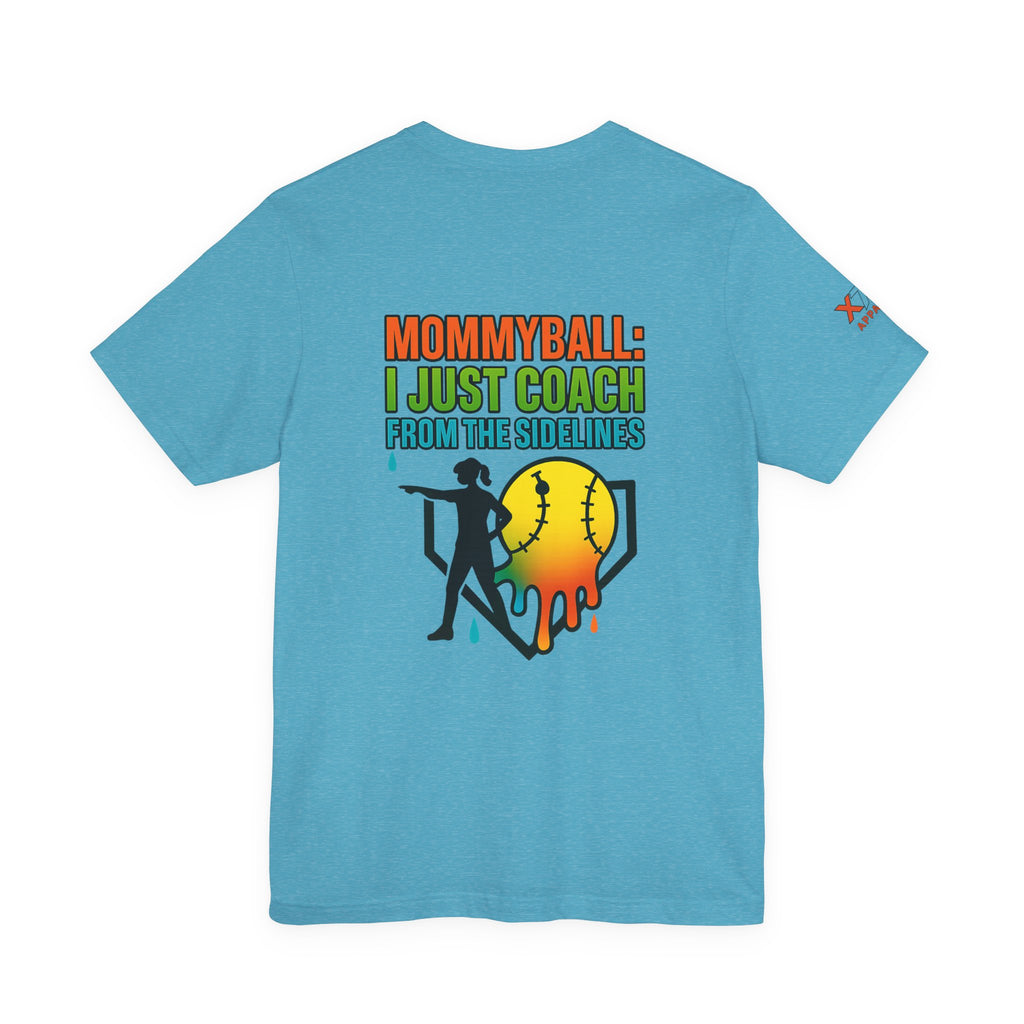 Mommyball Drippy Coach Tee - Unisex Jersey Short Sleeve T-Shirt, Softball Mom Gift, Sporty Graphic Tee, Coaching Shirt, Fun Sports Apparel