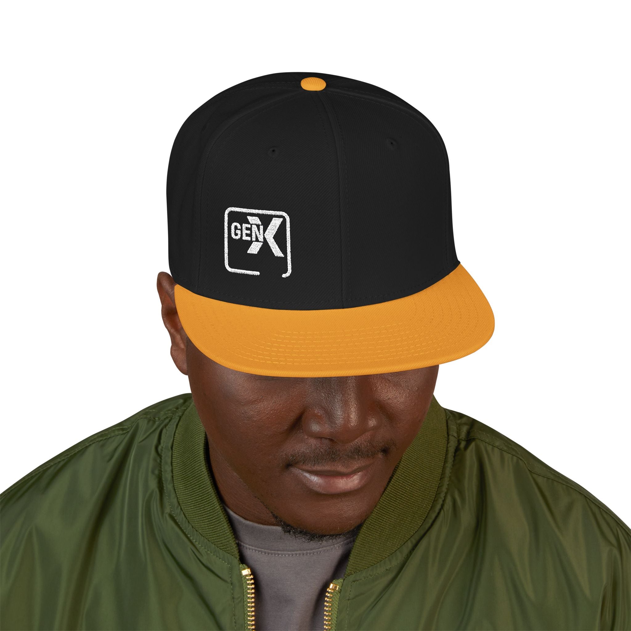 'Gen X 2' Embroidered Snapback Cap for Trendsetters, Streetwear Hat for All Occasions, Gift for Him/Her, Fashion Accessory, Cool Casual Wear