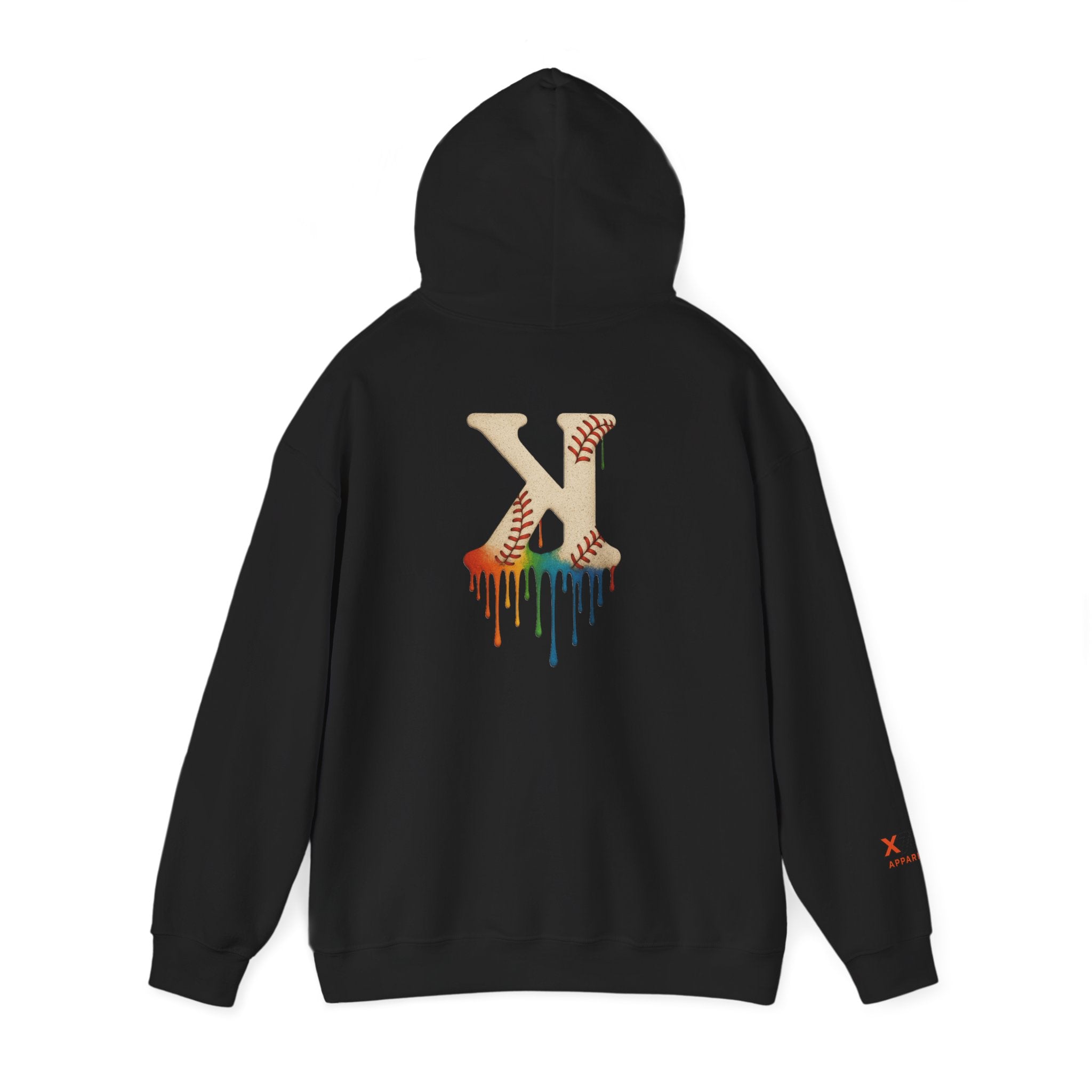 Baseball Strikeout Drippy 2 Art Hoody - Unisex Heavy Blend™ Sweatshirt, Streetwear, Graphic Hoodie, Gift for Him/Her, Casual Comfort, Festival Fashion