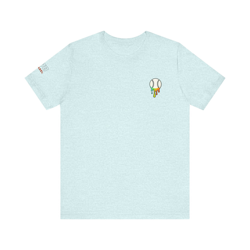 Baseball Dad Drippy T-Shirt, Unisex Jersey Tee for Sports Lovers, Father's Day Gift, Casual Wear, Funny Baseball Shirt