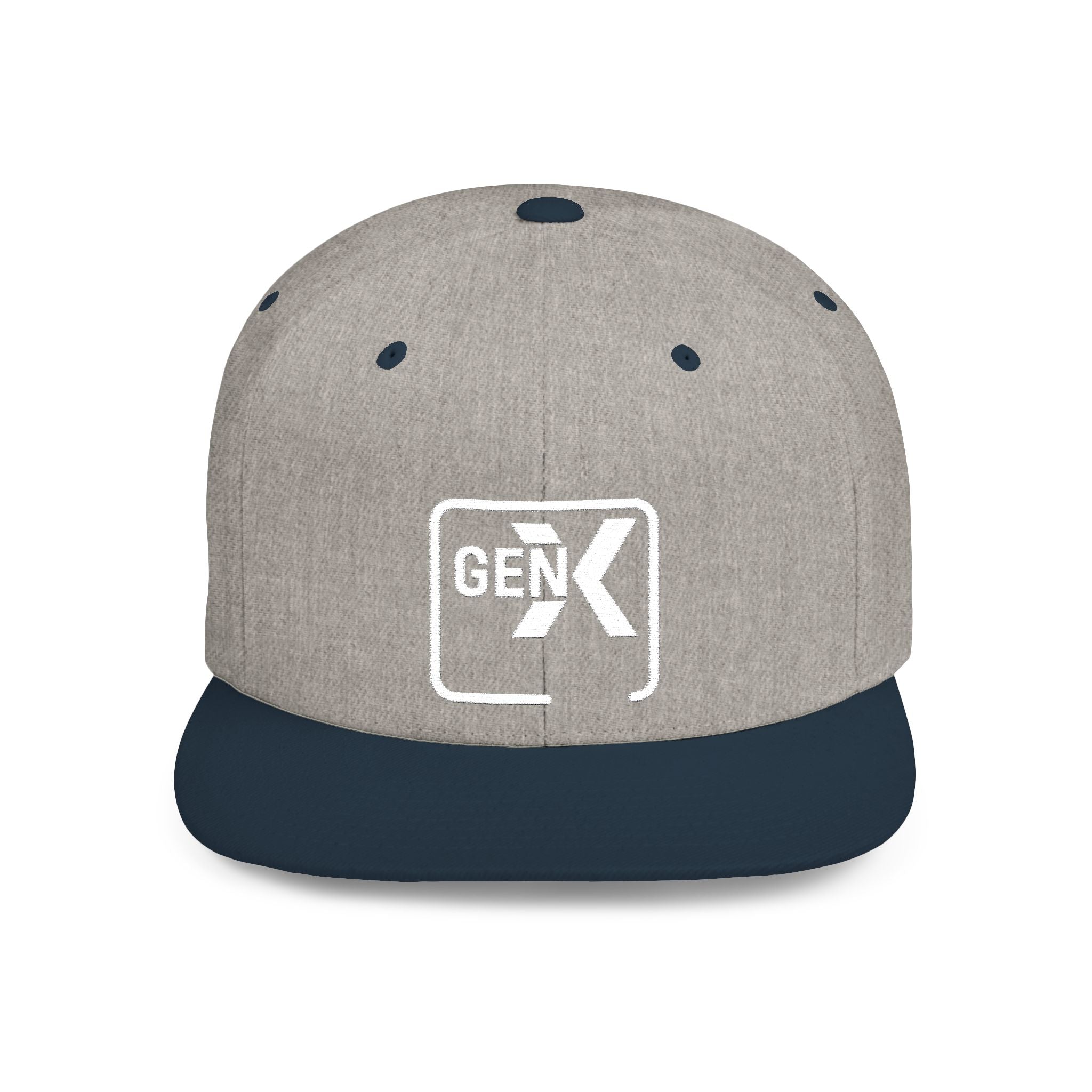'Gen X' Stylish Flat Bill Snapback Cap | Trendy Streetwear Hat for Everyday Use, Gifts, Fashion Accessory, Casual Summer Style