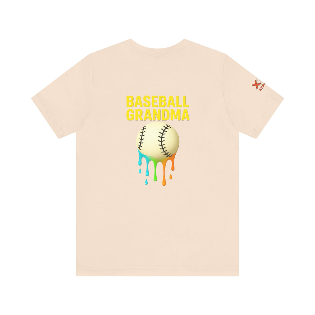 Baseball Grandma Drippy Unisex Tee, Perfect Gift for Baseball Lovers, Sporty T-Shirt for Moms, Fun Summer Wear, Birthday Gift Idea