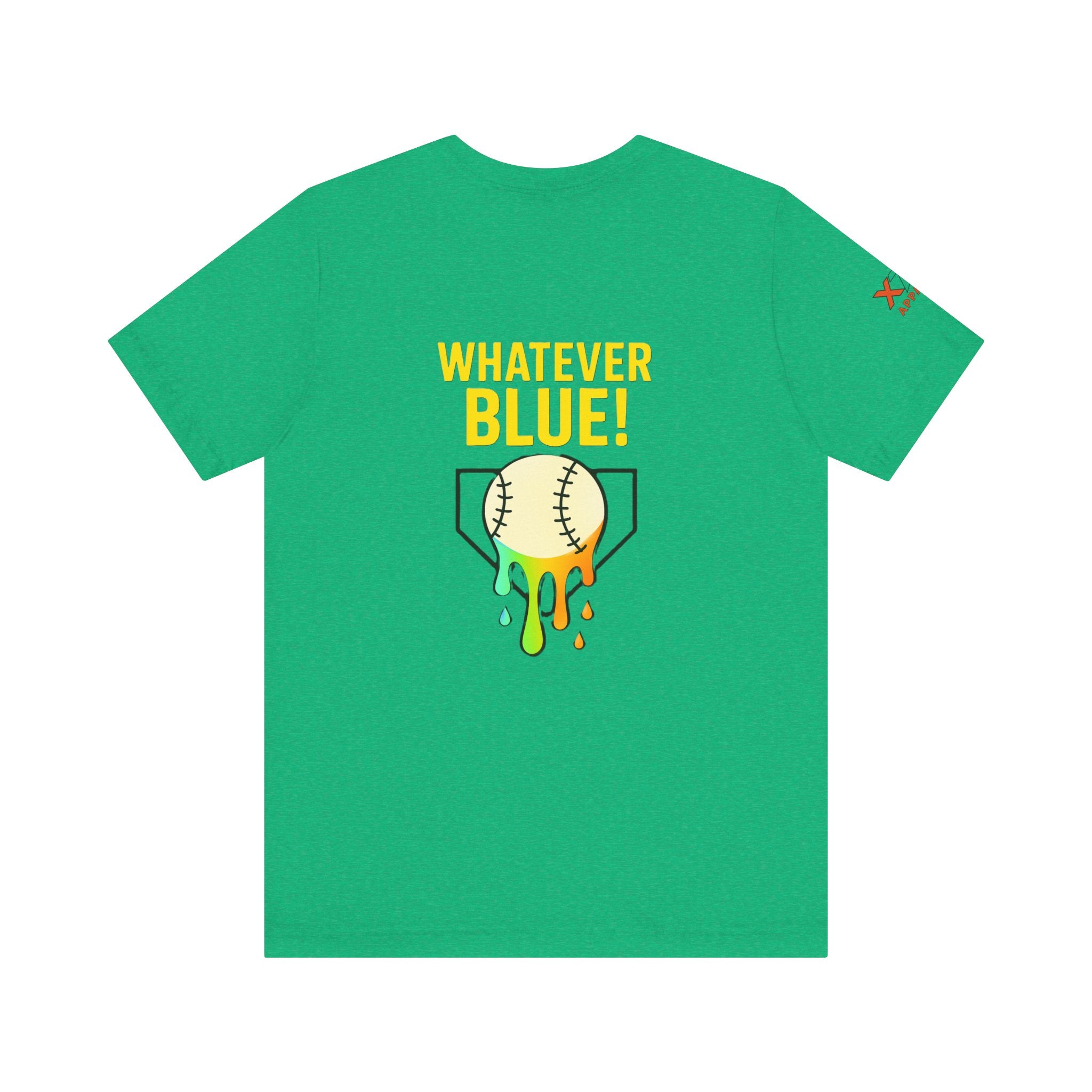 Whatever Blue Drippy Cool Sports Graphic Tee for Casual Wear, Perfect for Gamers and Event Attendees, Ideal Gift for Birthdays, Casual Outings