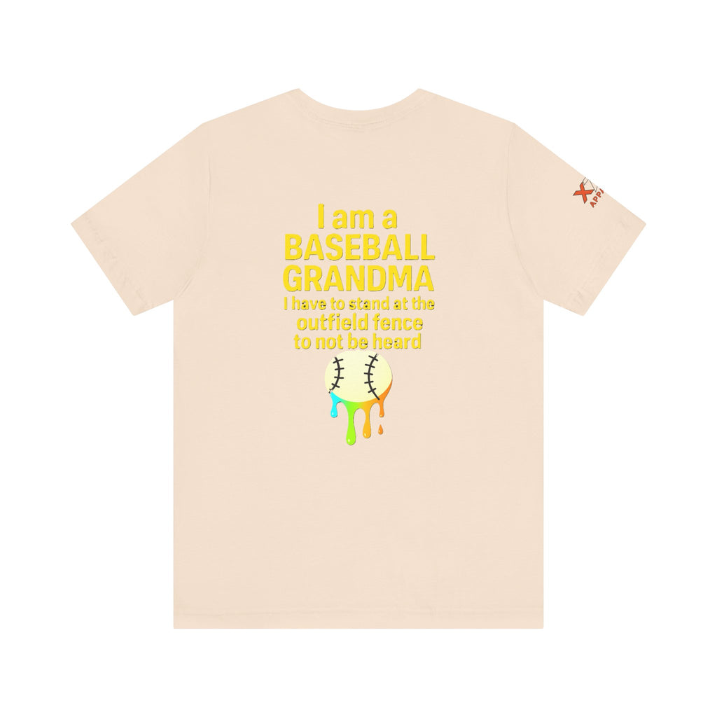 Baseball Grandma Not Heard DrippyTee, Funny Baseball Shirt, Gift for Grandma, Soft Cotton Top, Summer Baseball Outfit