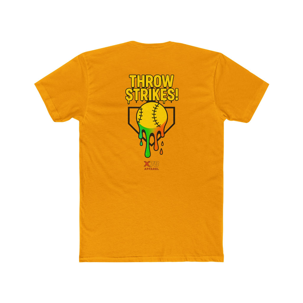 'Throw Strikes' Unisex Cotton Crew Tee for Softball Lovers, Casual Sports T-Shirt, Playful Graphic Tee, Fun Gift for Gamers, Everyday Wear