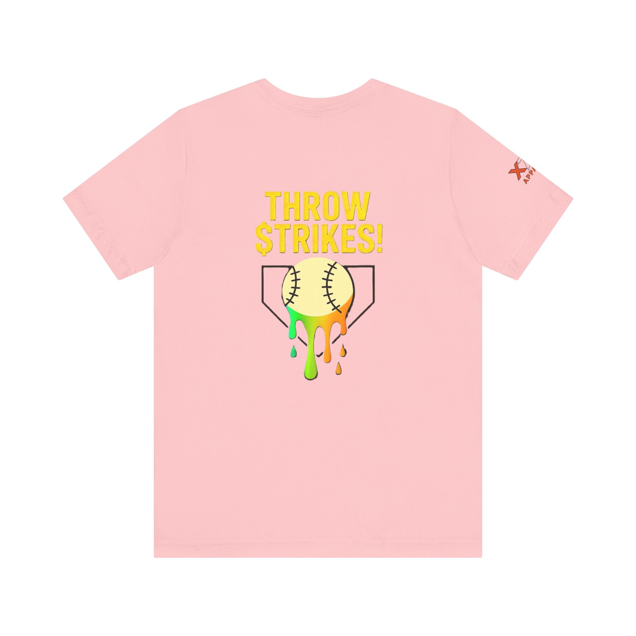 Throw Strikes Unisex Tee - Fun Softball T-Shirt for Sports Lovers, Cute Gift for Players, Team Spirit Wear, Birthday and Game Day
