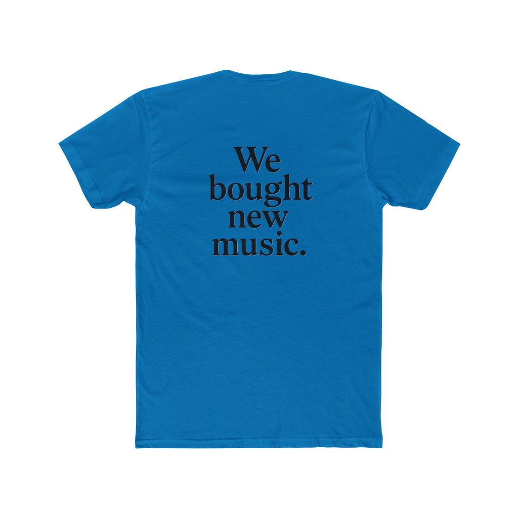 'Gen X We bought new music' Music Lover's Unisex Cotton Crew Tee - 'We Bought New Music' T-Shirt, Casual Wear, Gift for Music Lovers, Concert Tee, Everyday Comfort