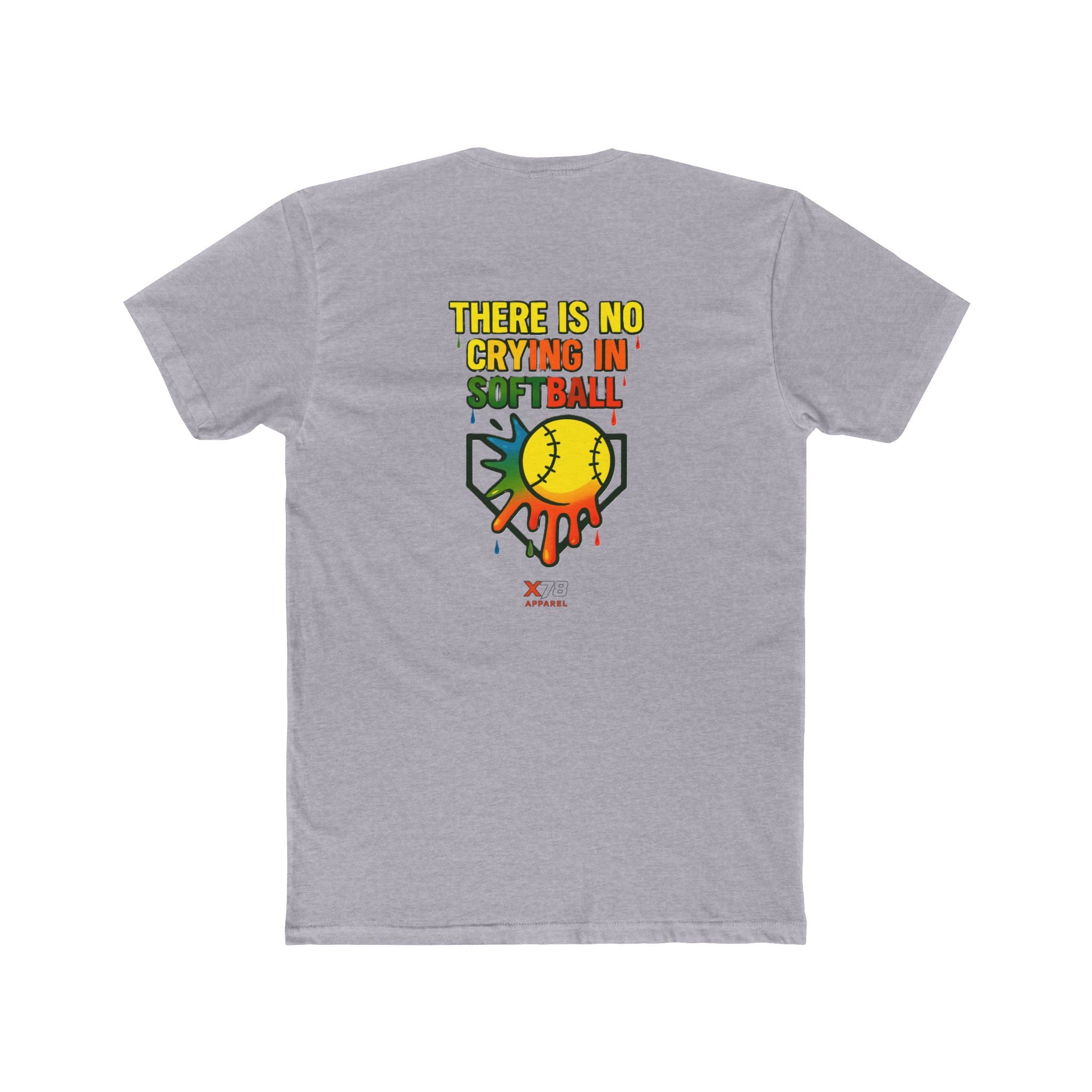 'No Crying in Softball' Humor Tee, Fun Unisex Crew Neck, Gift for Sports Lovers, No Crying in Softball Shirt, Summer Sports Apparel