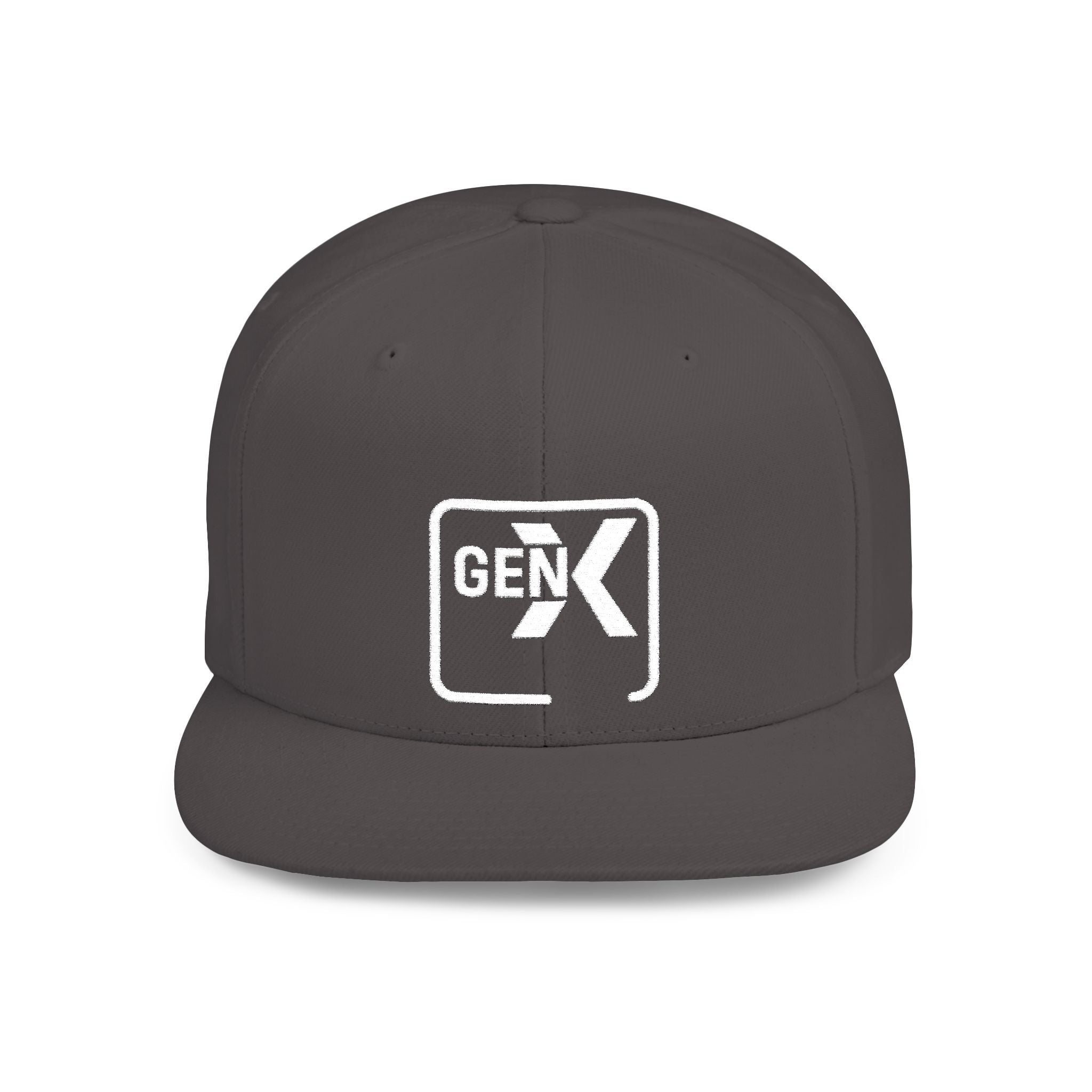 'Gen X' Stylish Flat Bill Snapback Cap | Trendy Streetwear Hat for Everyday Use, Gifts, Fashion Accessory, Casual Summer Style