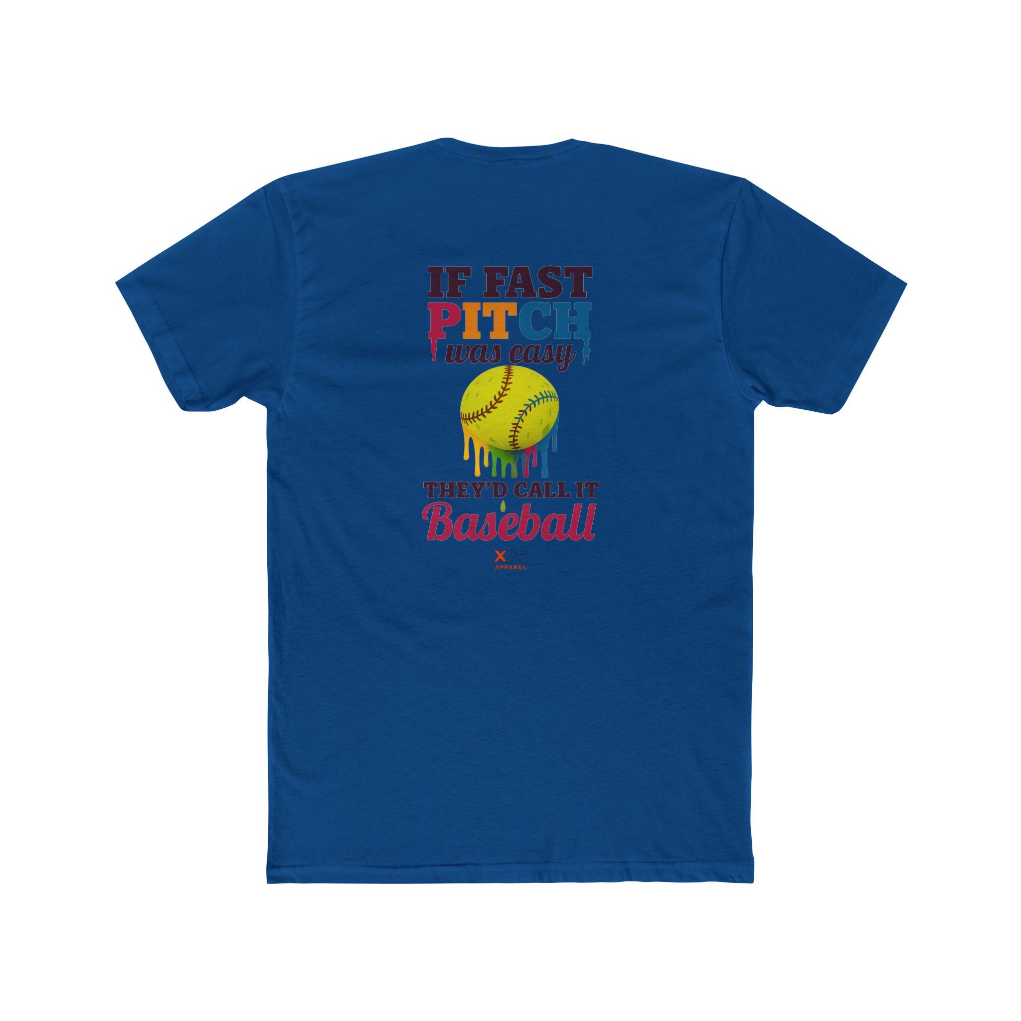 If Fast Pitch Was Easy Unisex Cotton Crew Tee - Fun Baseball Quote T-Shirt for Sports Lovers, Gift for Softball Players