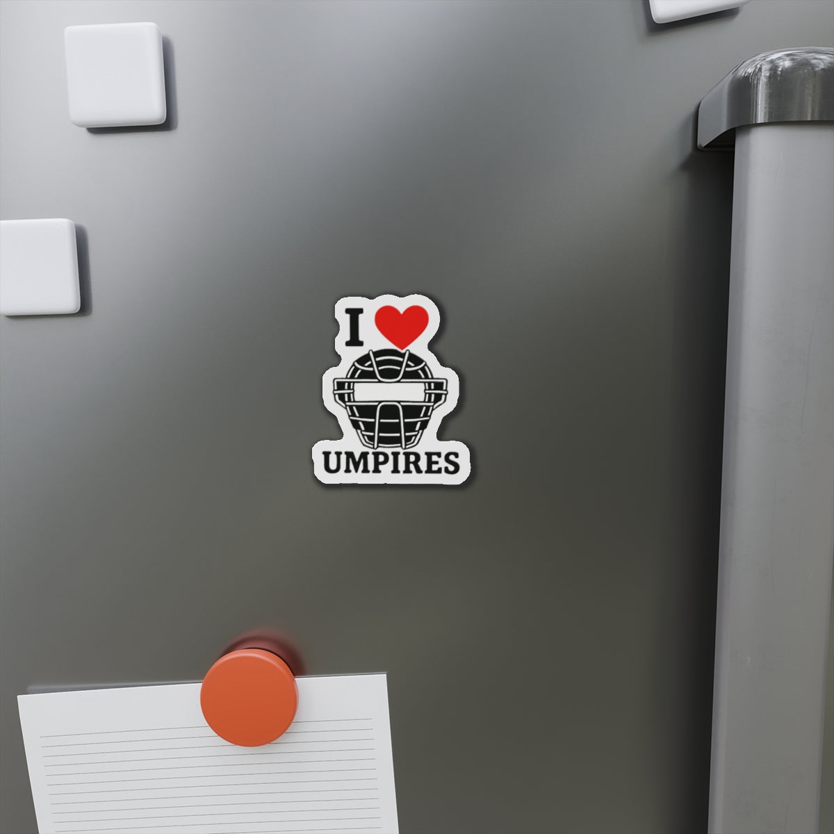 I Love Umpires Die-Cut Magnets - Fun Sports Decor, Gift for Baseball Fans, Refrigerator Magnet, Sports Enthusiast Gift, Umpire Appreciation