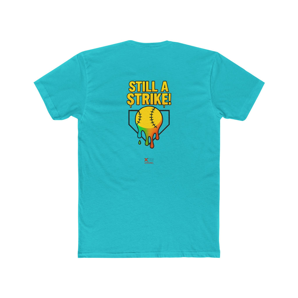 'Drippy Still A Stike' Colorful Softball Tee for Sports Lovers, Casual Wear, Birthday Gift, Holiday Celebration, Gifts for Athletes