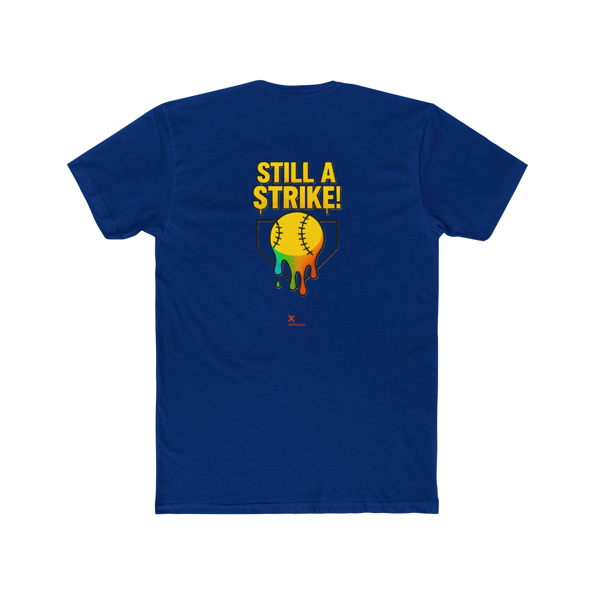 'Drippy Still A Stike' Colorful Softball Tee for Sports Lovers, Casual Wear, Birthday Gift, Holiday Celebration, Gifts for Athletes