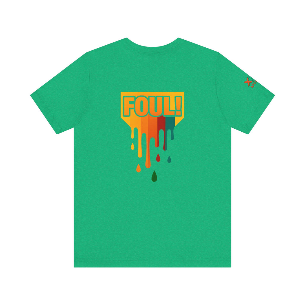 Foul Drippy Graphic Tee, Unisex Short Sleeve Shirt, Casual Streetwear, Perfect for Sports Fans, Gift for Friends