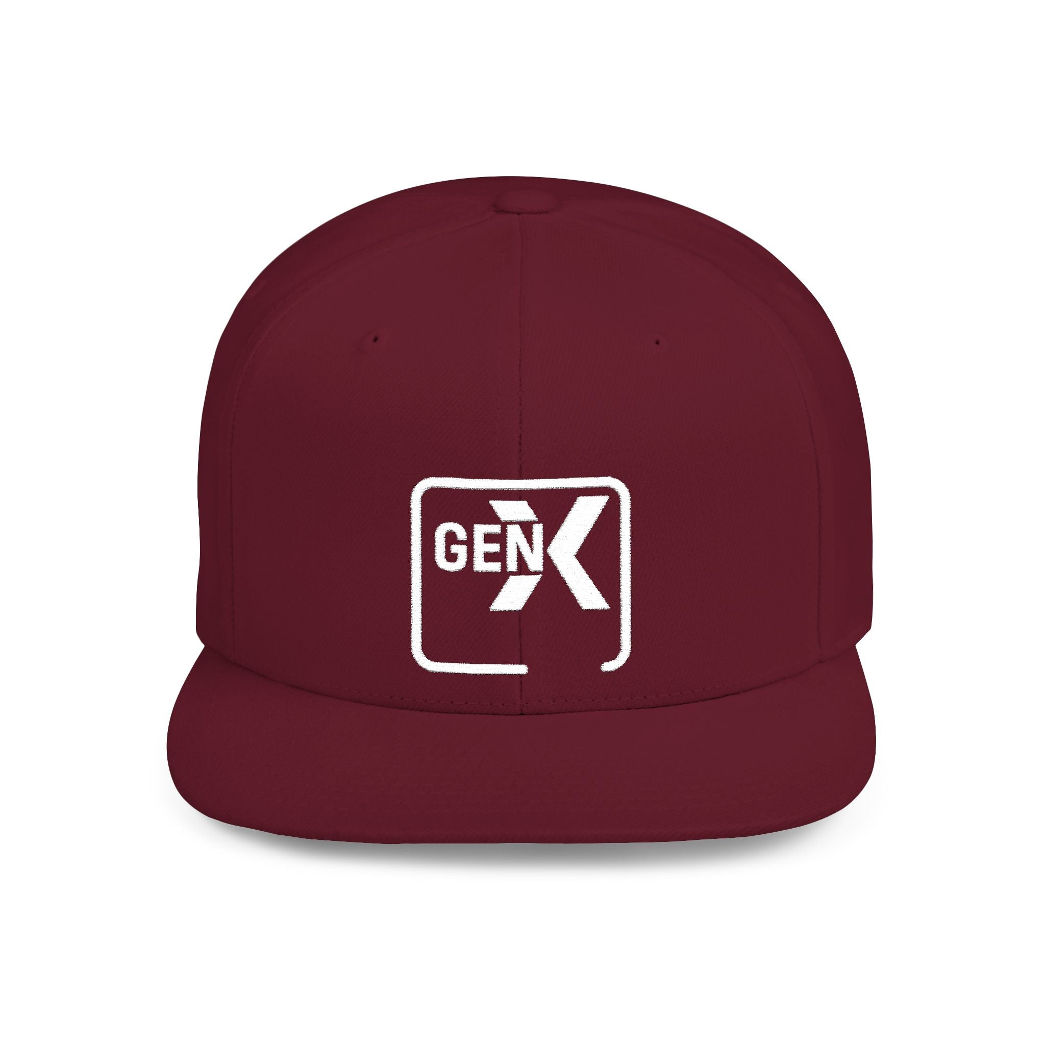 'Gen X' Stylish Flat Bill Snapback Cap | Trendy Streetwear Hat for Everyday Use, Gifts, Fashion Accessory, Casual Summer Style