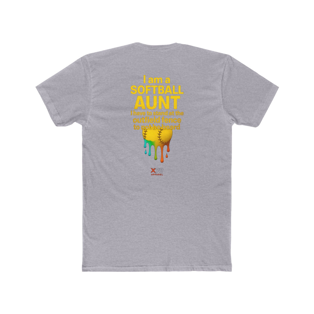 'Aunt not Heard' Crew Tee, Unisex Cotton Tee, Sports Fan Shirt, Gift for Aunts, Softball Outfit, Summer Casual Wear