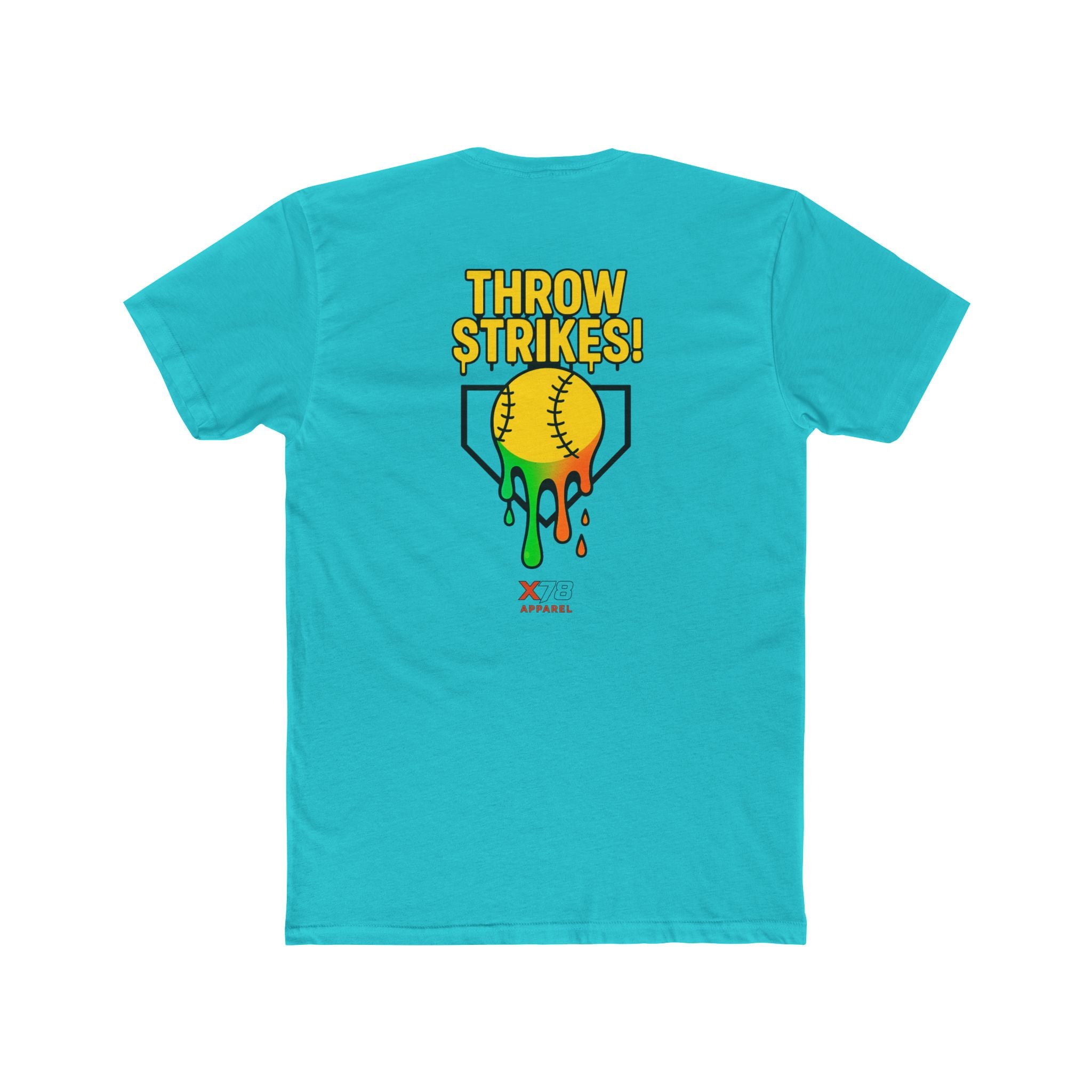 'Throw Strikes' Unisex Cotton Crew Tee for Softball Lovers, Casual Sports T-Shirt, Playful Graphic Tee, Fun Gift for Gamers, Everyday Wear