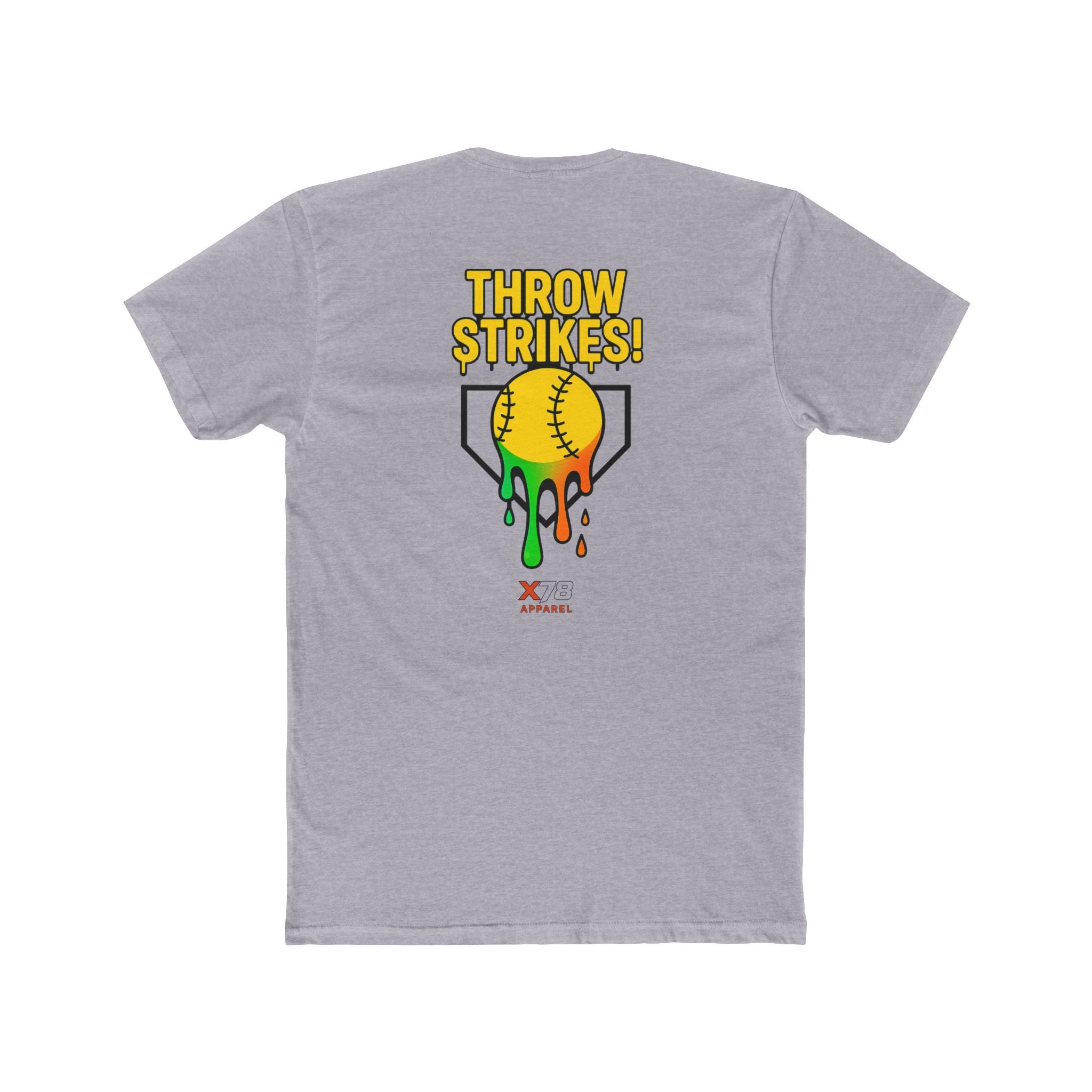 'Throw Strikes' Unisex Cotton Crew Tee for Softball Lovers, Casual Sports T-Shirt, Playful Graphic Tee, Fun Gift for Gamers, Everyday Wear