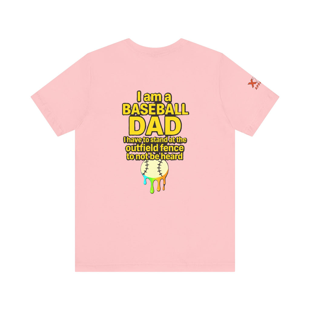 Baseball Dad Not Heard Drippy T-Shirt, Unisex Jersey Tee, Father's Day Gift, Sports Apparel, Outdoor Fun, Parenting Humor Shirt
