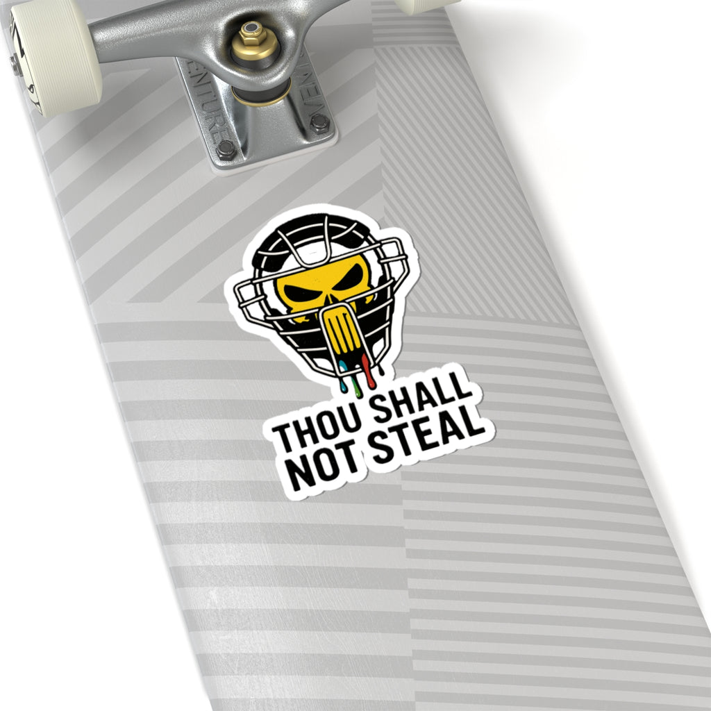 Drippy Thou Shall Not Steel Sticker