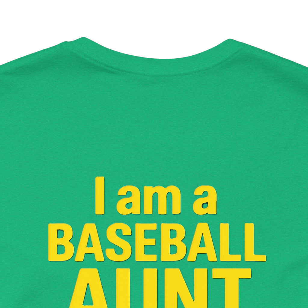 Baseball Aunt Not Heard Drippy Tee, Fun Baseball Shirt, Gifts for Sports Moms, Summer Apparel, Soft Cotton T-Shirt, Game Day Outfit