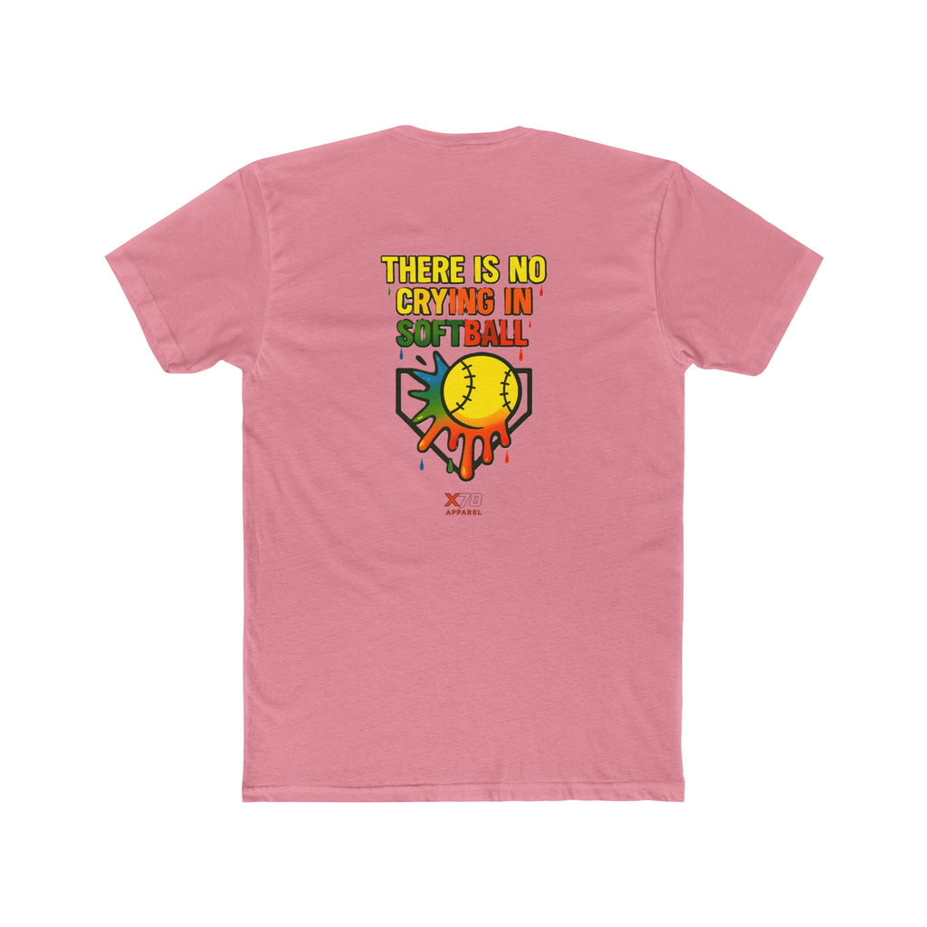 'No Crying in Softball' Humor Tee, Fun Unisex Crew Neck, Gift for Sports Lovers, No Crying in Softball Shirt, Summer Sports Apparel