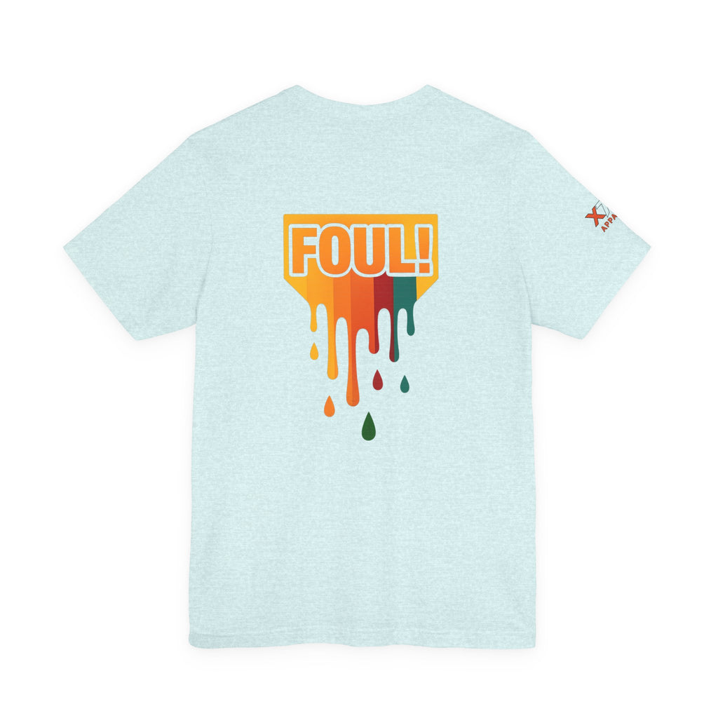 Foul Drippy Graphic Tee, Unisex Short Sleeve Shirt, Casual Streetwear, Perfect for Sports Fans, Gift for Friends