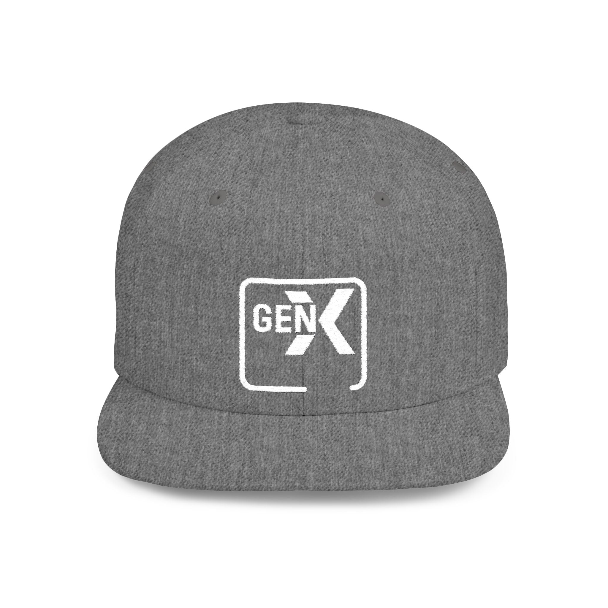 'Gen X' Stylish Flat Bill Snapback Cap | Trendy Streetwear Hat for Everyday Use, Gifts, Fashion Accessory, Casual Summer Style