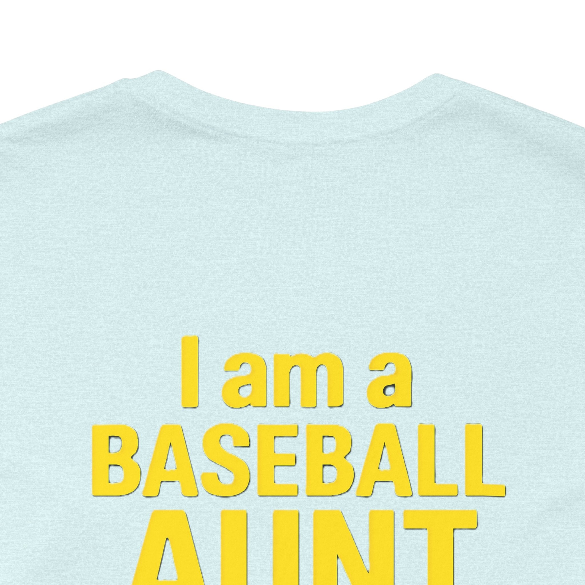 Baseball Aunt Not Heard Drippy Tee, Fun Baseball Shirt, Gifts for Sports Moms, Summer Apparel, Soft Cotton T-Shirt, Game Day Outfit
