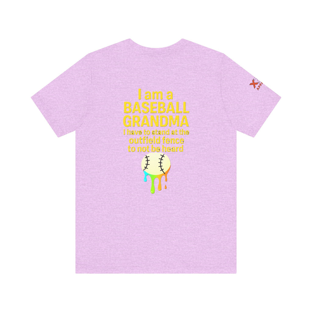 Baseball Grandma Not Heard DrippyTee, Funny Baseball Shirt, Gift for Grandma, Soft Cotton Top, Summer Baseball Outfit