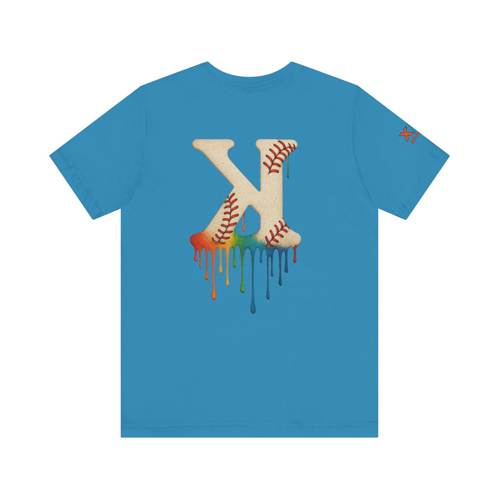 Baseball Drippy K Tee, Unisex Jersey Short Sleeve Shirt, Sports Fan Gift, Summer Outfit, Youth Baseball Apparel, Fun Casual Wear