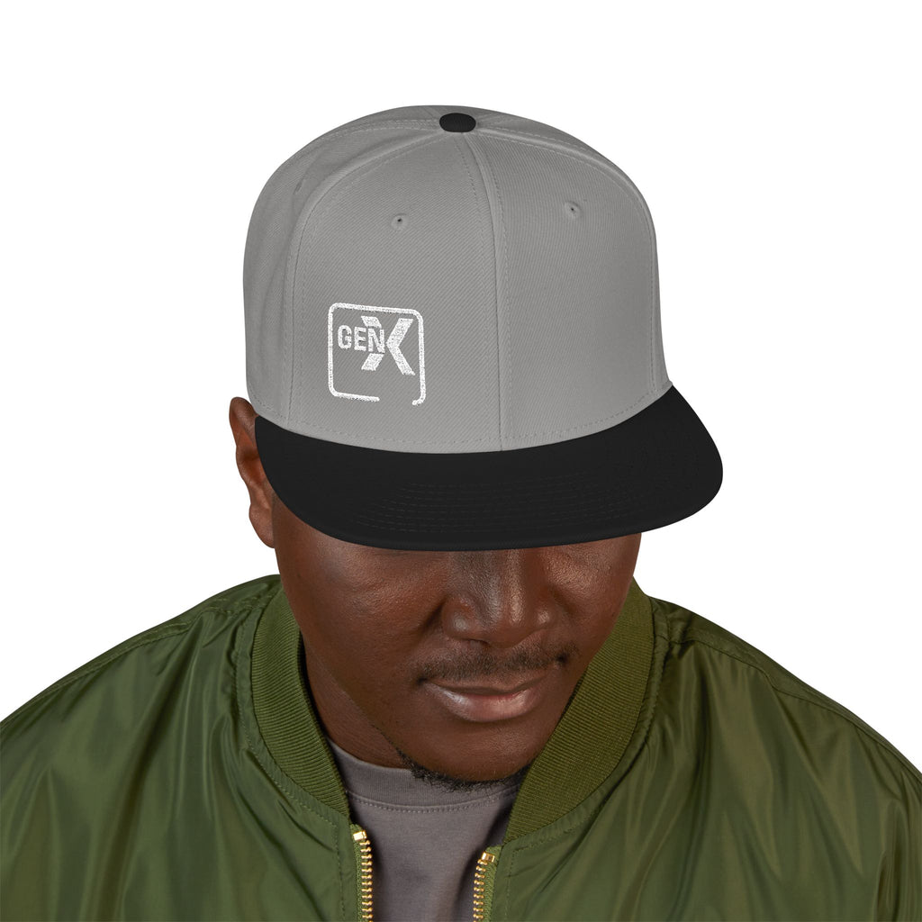 'Gen X 2' Embroidered Snapback Cap for Trendsetters, Streetwear Hat for All Occasions, Gift for Him/Her, Fashion Accessory, Cool Casual Wear
