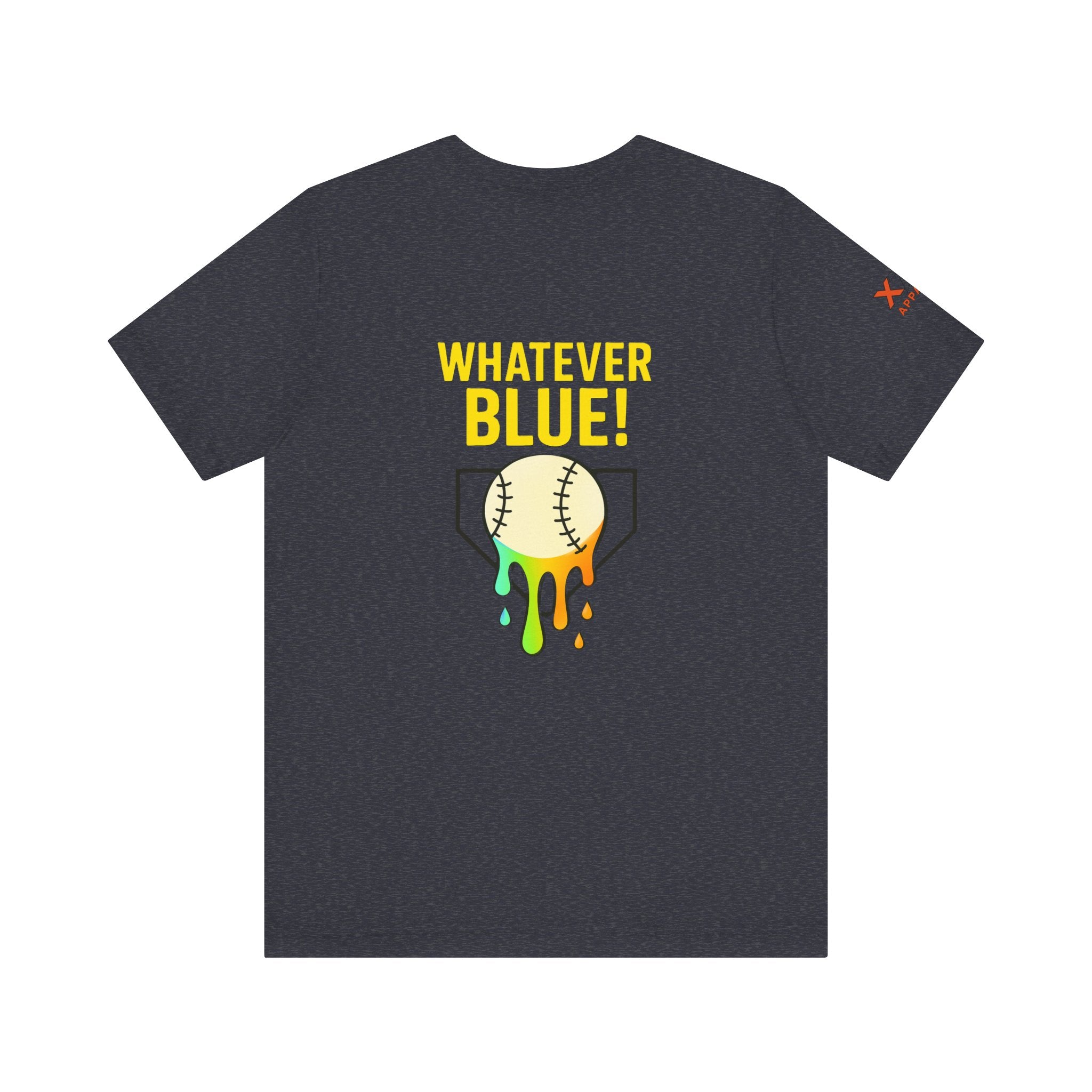 Whatever Blue Drippy Cool Sports Graphic Tee for Casual Wear, Perfect for Gamers and Event Attendees, Ideal Gift for Birthdays, Casual Outings